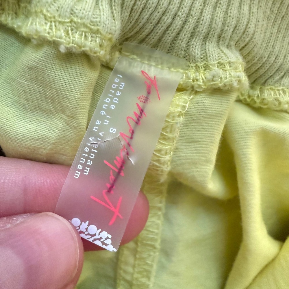 Free People Neon Yellow Cargo Track Pants - Picture 5 of 7